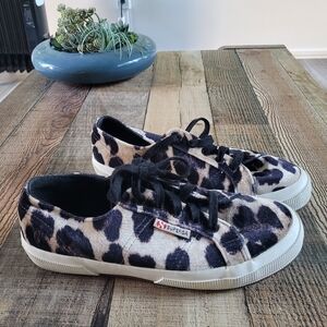 Superga Leopard Print Sneakers, Women's 7.5